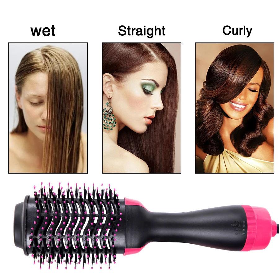3 In 1 One Step Hot Air Brush (dryer + Styler)