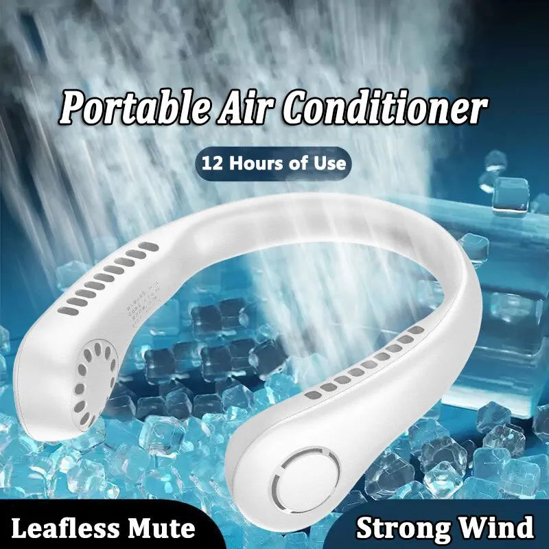 Rechargeable Bladeless Hanging Neck Fan - Chic Flicks Store