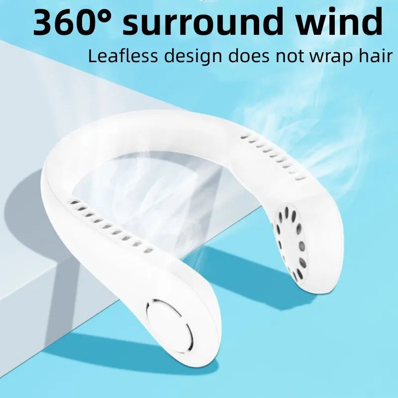 Rechargeable Bladeless Hanging Neck Fan - Chic Flicks Store