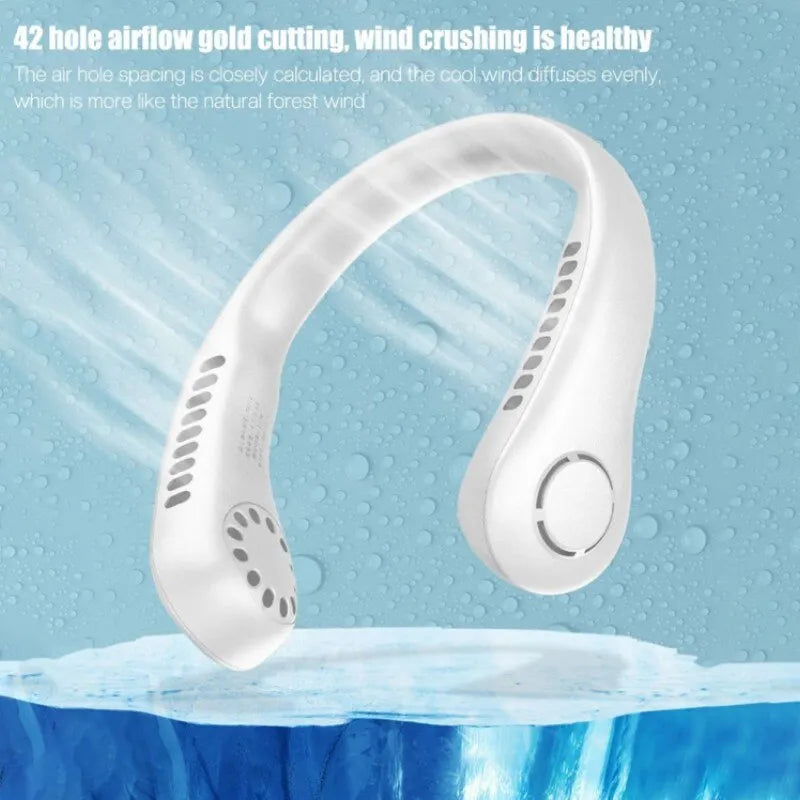 Rechargeable Bladeless Hanging Neck Fan - Chic Flicks Store