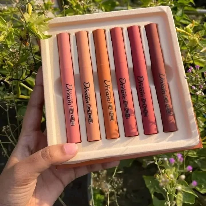 6 Pcs Heng Fang Matte Lipstick Set | Long-Lasting Nude & Bold Shades