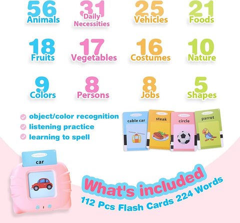 Talking Flash Cards For Kids Educational Learning - Chic Flicks Store