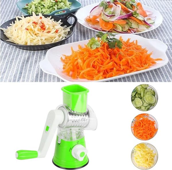 Multifunctional Manual Vegetable Drum Cutter Slicer - Chic Flicks Store