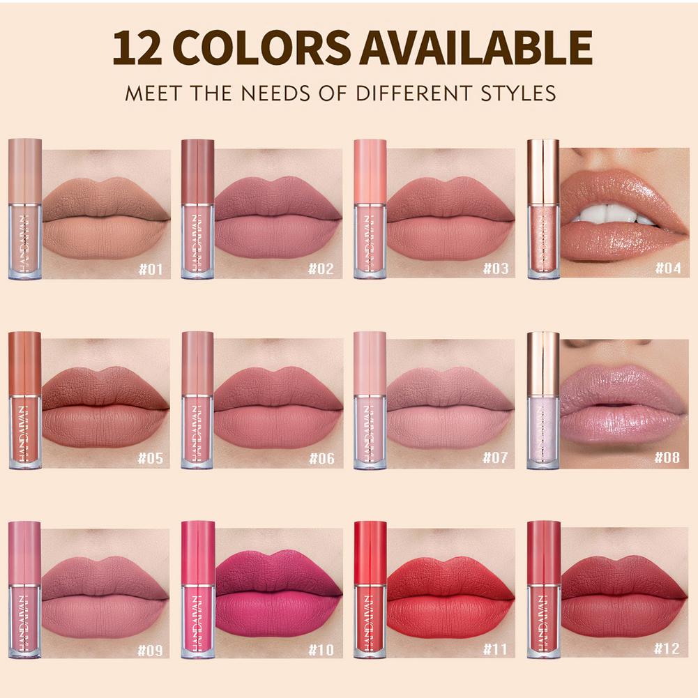 Handaiyan 12 Colors Liquid Lipstick Set - Chic Flicks Store