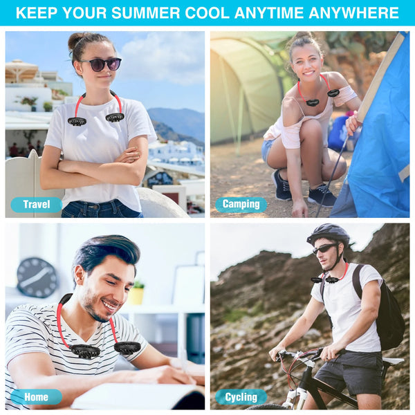 Rechargeable Potable Neck Fan - Chic Flicks Store