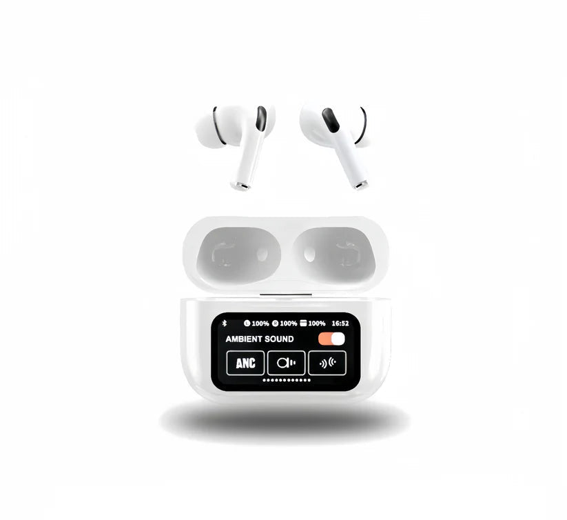 A9 Pro AirPods Anc/Enc Noise Reduction Touch Screen Display | Wireless Earbuds For Android & Ios