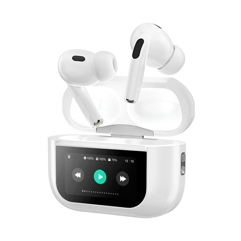 A9 AirPods Pro with Touch Display - Advanced ANC Wireless Earbuds, Smart Touch Control, and Extended Battery Life