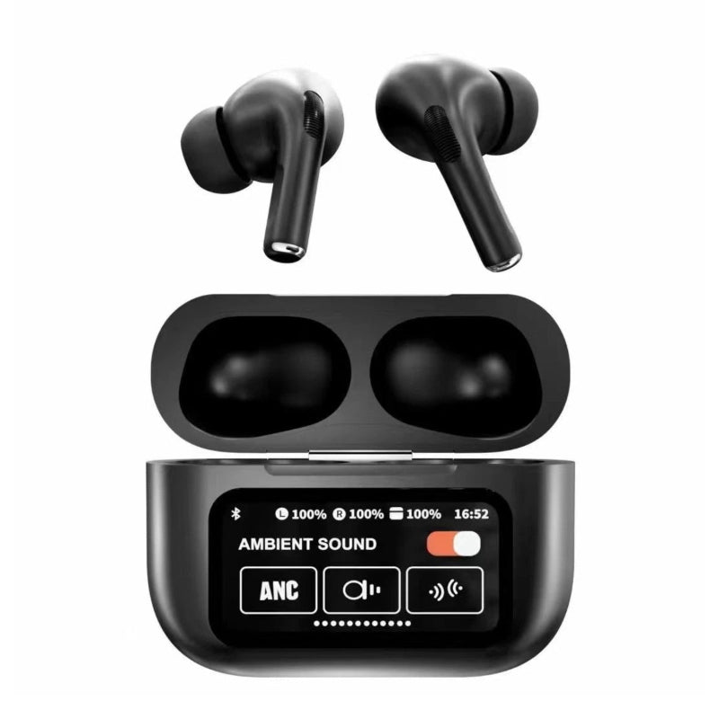 A9 Pro AirPods Anc/Enc Noise Reduction Touch Screen Display | Wireless Earbuds For Android & Ios