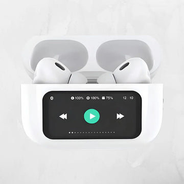 A9 AirPods Pro with Touch Display - Advanced ANC Wireless Earbuds, Smart Touch Control, and Extended Battery Life