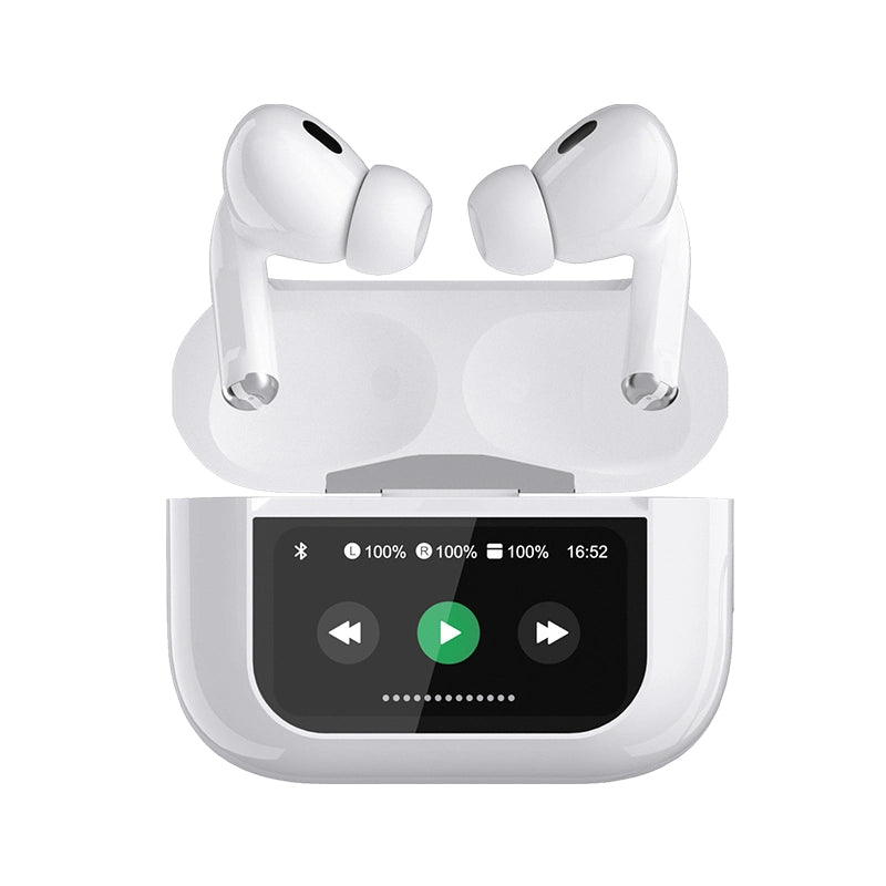 A9 Pro AirPods Anc/Enc Noise Reduction Touch Screen Display | Wireless Earbuds For Android & Ios