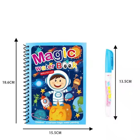 Reusable Magic Water Book Painting | Drawing, Coloring and  Board Book with Magic Water Pen - Chic Flicks Store