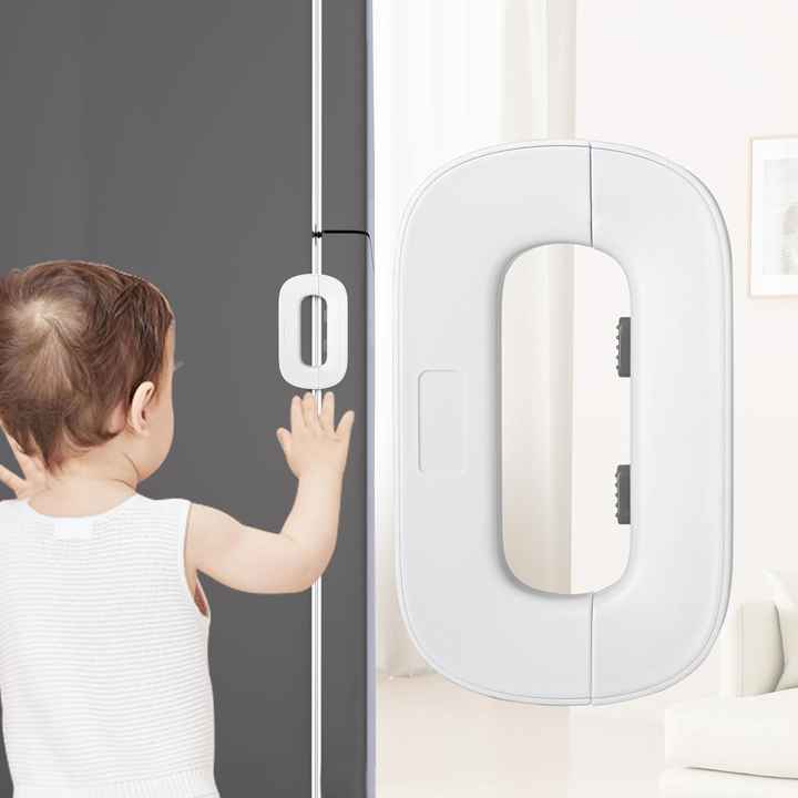 Child Safety Refrigerator Lock – Double Safety Button | Child Proof & Self-Adhesive Design - Chic Flicks Store