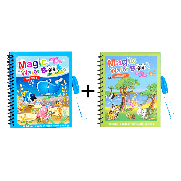 Reusable Magic Water Book Painting | Drawing, Coloring and  Board Book with Magic Water Pen - Chic Flicks Store
