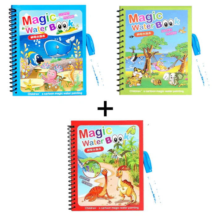 Reusable Magic Water Book Painting | Drawing, Coloring and  Board Book with Magic Water Pen - Chic Flicks Store