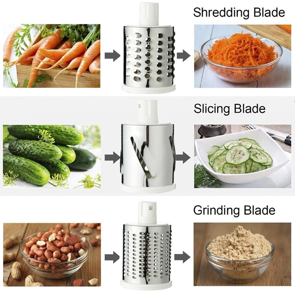 Multifunctional Manual Vegetable Drum Cutter Slicer - Chic Flicks Store