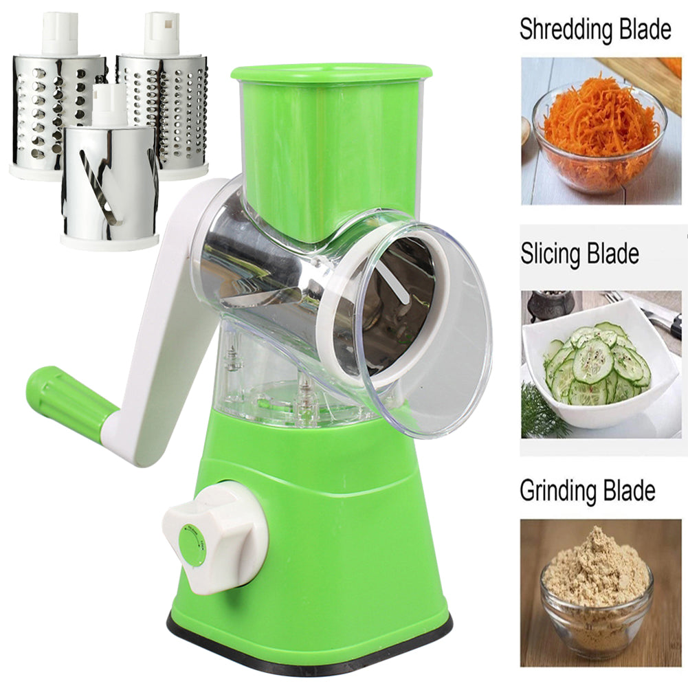 Multifunctional Manual Vegetable Drum Cutter Slicer - Chic Flicks Store