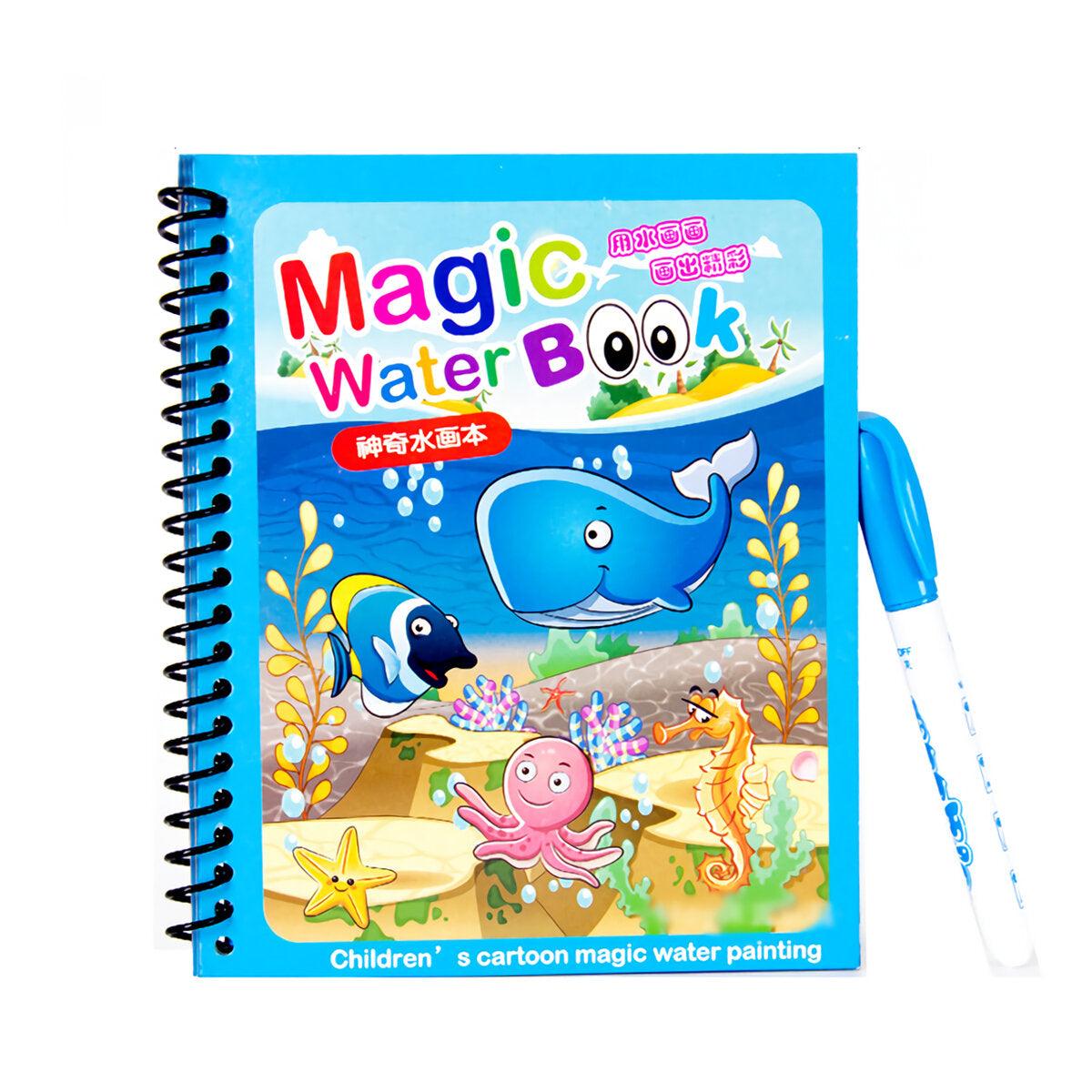 Reusable Magic Water Book Painting | Drawing, Coloring and  Board Book with Magic Water Pen - Chic Flicks Store
