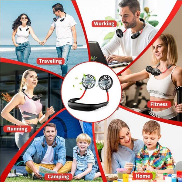 Rechargeable Potable Neck Fan - Chic Flicks Store