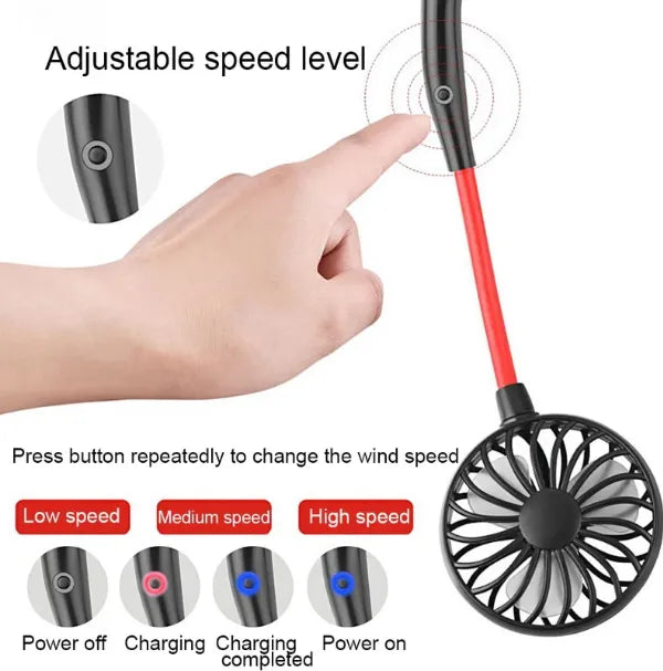 Rechargeable Potable Neck Fan - Chic Flicks Store