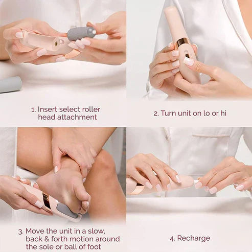 Rechargeable Flawless Electric Foot Callus and dead body Remover - Chic Flicks Store