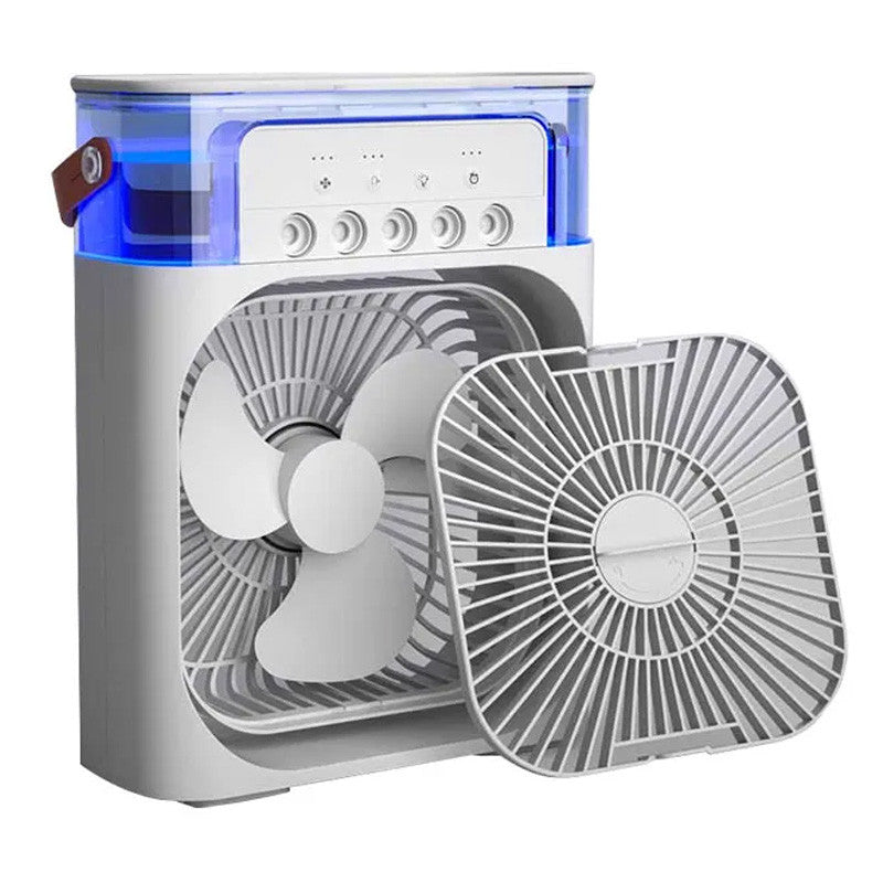 Mini Portable Air Conditioner USB Fan With Mist Water Spray – Portable Cooling Fan for Office, Kitchen & Home - Chic Flicks Store