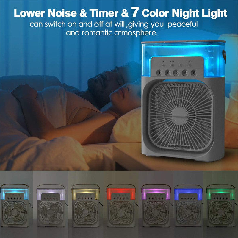 Mini Portable Air Conditioner USB Fan With Mist Water Spray – Portable Cooling Fan for Office, Kitchen & Home - Chic Flicks Store